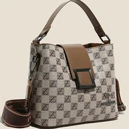 StyleCast Checked Printed PU Structured Handheld Bag-picture-31