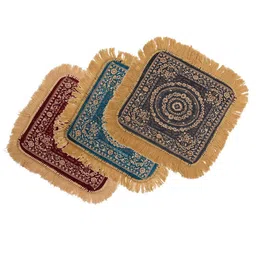 Kuber Industries 3Pcs Maroon & Grey Printed Floor Mats image 2