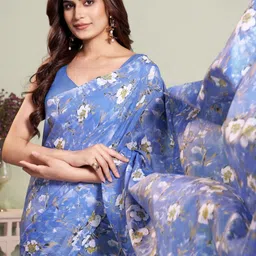 Garden Vareli Women Floral Printed Saree image 2