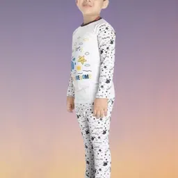 MUSNAH GARMENTS Kids-Unisex White Pure Cotton Clothing Set-picture-44