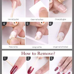 SYGA 30Pcs Long-Lasting Press-On Artificial Nails - Red F635-13 image 2