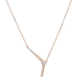 MINUTIAE Gold-Toned & White Brass Gold-Plated Handcrafted Necklace image 2
