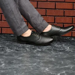 BELLION Men Pointed Toe Lace Up Formal Oxfords-image-38