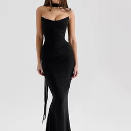 JC Mode Women Strapless Bodycon Maxi Dress-image-16