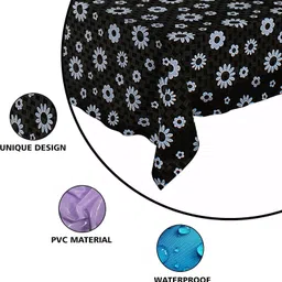 casa furnishing Floral 6 Seater Table Cover image 2