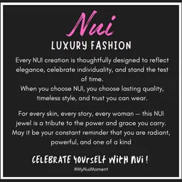 Nui Gold-Plated Artificial Stones Studded And Beaded Mangalsutra image 2