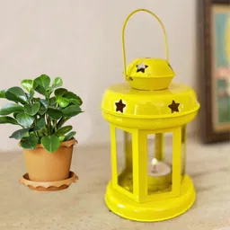 brass blessing Lantern For Home Decor | Light | Lamp | Festivals Garden Hanging (154) Yellow Metal Table Lantern-picture-22
