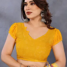 Moda Rapido Floral Poly Georgette Designer Saree image 4