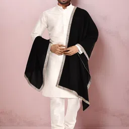 Simaaya Men Mandarin Collar Kurta with Pyjamas-picture-28