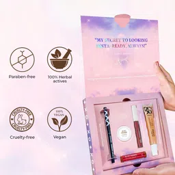 Just Herbs Set Of 5 Foundation, Lip Balm, Lip & Cheek Tint, Lipstick, Foundation & Kajal image 5