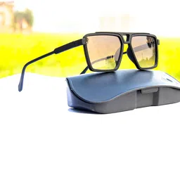 Jiebo Men Black Lens & Black Square Sunglasses with-picture-20