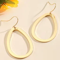 SALTY O' Oranate Oval Shaped Drop Earrings image 2