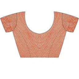 Mitera Floral Print Zari Pure Chiffon Saree image 3