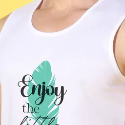 WOOSTRO Men Typography 2 Printed Raw Edge Slim Fit T-shirt image 5