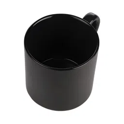 Myntra Elegant Homes Set of 6 Glossy Black Ceramic Tea Cups - 130 ml image 4