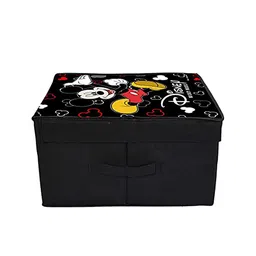 Kuber Industries Black & White Mickey Mouse Printed Foldable Shirt Cover Storage Organizer image 3