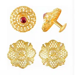VIVASTRI Women Gold-Plated Alloy Earrings-image-94
