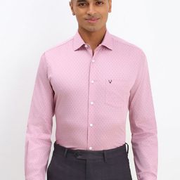 Allen Solly Men Spread Collar Geometric Printed Cotton Slim Fit Formal Shirt-picture-35