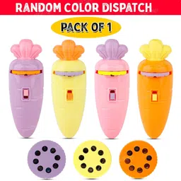 laandle LA&LE Shoppie 2 in 1 Carrot Shape Projector and Flashlight Toy for Kids image 4