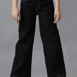 UNDER FOURTEEN ONLY Girls Regular Fit Mid-Rise Cotton Jeans-picture-32