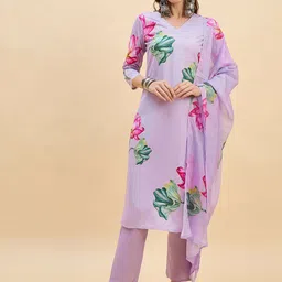 Anouk Rustic Women Floral Printed Regular Kurta Sets With Dupatta image 4