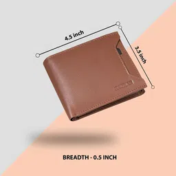 BAGMAN Men Leather Two Fold Wallet image 2