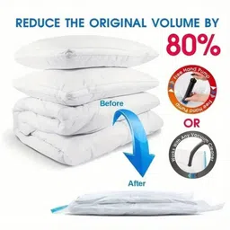 immutable Best Vacuum Bags Space Saver Vacuum Plastic Storage Bag for Clothes ODK3 Travel Storage Vacuum Bags image 4