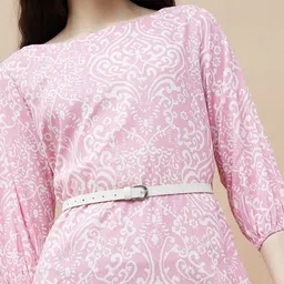 Colour Me by Melange Print A-Line Dress image 2