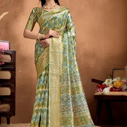 G R K Fashion Textile Woven Design Silk Blend Saree-picture-16