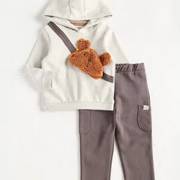 max Boys Self Design Hooded Sweatshirt With Trouser-image-96
