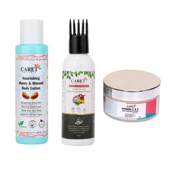 CARET ORGANIC Honey Body Lotion, Red Onion Hair Oil & Vitamin C Daily Radiance Cream-picture-32