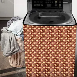 The Furnishing Tree Brown PVC Washing Machine Cover image 5
