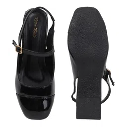 Retro Walk Block Pumps with Buckles image 5