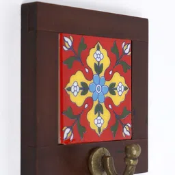 Exotic India Ethnic Motifs Matte Wall Hanging Decor - 23In image 2