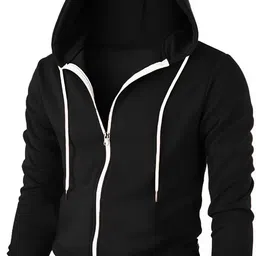 try this Men Regular Fit Solid Hood Collar Casual Shirt image 1