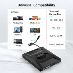BKC DVD Drive 3.0 Type-C CD Burner Portable CD DVD +/-RW Optical Drive EPL-1318UG External DVD Writer image 2