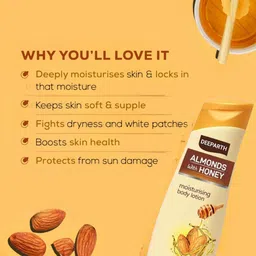 deeparth Moisturising Body Lotion | Almonds, Honey & Herbal Formula image 3