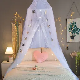classic mosquito net Double Bed Polyester Hanging Mosquito Net In White-picture-11