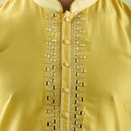 Arihant Rai Sinha Men Embroidered Regular Pure Silk Kurta with Trousers image 5