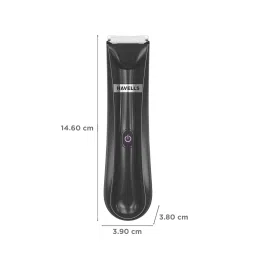 HAVELLS Ballex BG3300 Rechargeable Corded & Cordless Wet & Dry Trimmer for Beard, Body & Intimate Areas with 6 Length Settings for Men (60mins Runtime, Fast Charge, Black) image 2