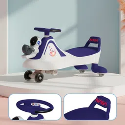 staranddaisy Baby Swing Car for Kids with Backrest Seat Storage & 360° Swivel Twister Ride-on Rideons & Wagons Non Battery Operated Ride On-picture-12