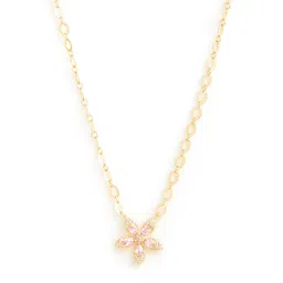 AIKA BY MINUTIAE Gold-Plated Floral Crystal Necklace image 2