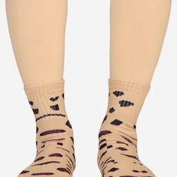 Bodycare Women Pack Of 2 Patterned Odour-Free Mid-Calf-Length Socks image 2