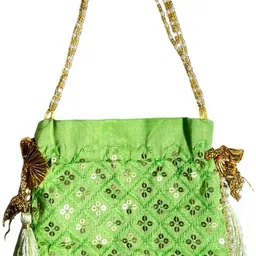 aa international Women Green Potli-picture-13