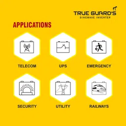 trueguards BumbleBEE TGSW900 Inverter for Home, Office, Shops | 36 Months Warranty | Pure Sine Wave Inverter image 3