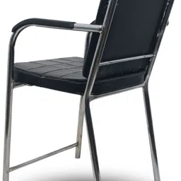 my cubicles Premium Office Visitor Chair | Comfortable & Durable Visitor Chairs for Office Leatherette Office Adjustable Arm Chair image 3