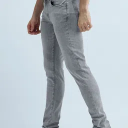 Flying Machine Men Jackson Skinny Fit Low-Rise Heavy Fade Stretchable Jeans image 4