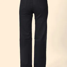 OMG CREATION Women Straight Fit High-Rise Low Distress Stretchable Jeans image 2