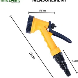 time2plant Home Gardening - 5 Pattern Nozzle Gun, Garden Spraying Nozzle Garden Tool Kit image 2