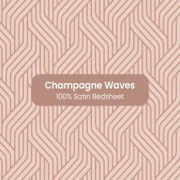 sleepsia Pink 100% Satin Queen Double Bedsheet 300 TC with 2 Pillow Covers image 3